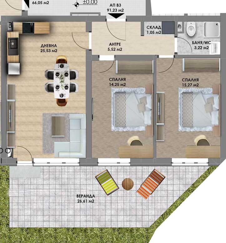 Продава 3-СТАЕН, гр. Пловдив, Христо Смирненски, снимка 2 - Aпартаменти - 46954771