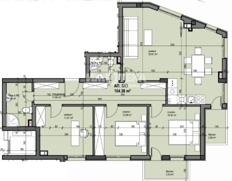 À vendre  3+ chambres Sofia , Droujba 1 , 122 m² | 71434076