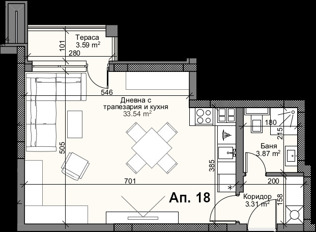 Satılık  Stüdyo Plovdiv , Karşiyaka , 61 metrekare | 66690560