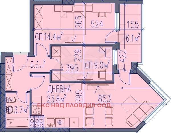 Продава 3-СТАЕН, гр. Пловдив, Христо Смирненски, снимка 8 - Апартаменти - 53887349