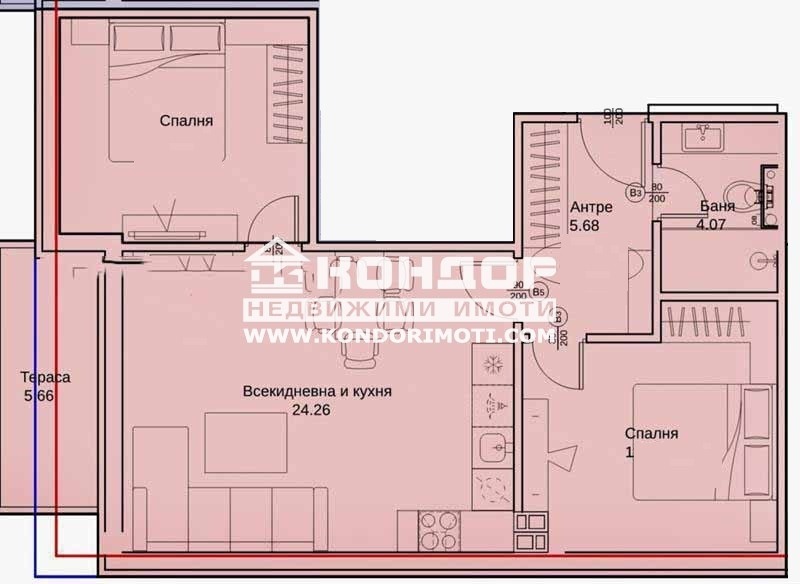 In vendita  2 camere da letto Plovdiv , Vastanicheski , 84 mq | 12549251 - Immagine [3]