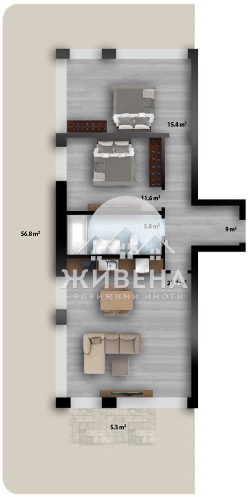 Продава  3-стаен град Варна , к.к. Св.Св. Константин и Елена , 109 кв.м | 42344549 - изображение [3]