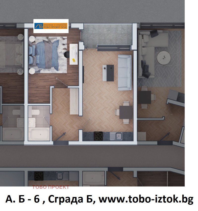 Продава 2-СТАЕН в град София, Дружба 2 - 72 кв.м / 154 263 € » 301 712.20 лв., ТОБО ПРОЕКТ