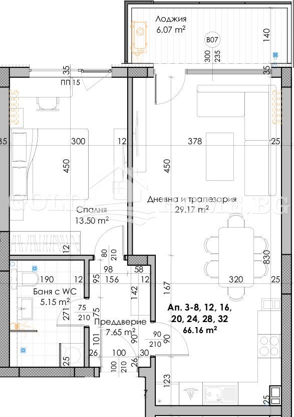 Till salu  1 sovrum Plovdiv , Jujen , 72 kvm | 11055973 - bild [11]