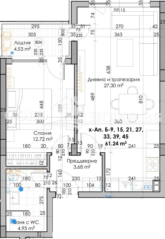 Till salu  1 sovrum Plovdiv , Jujen , 72 kvm | 11055973 - bild [4]