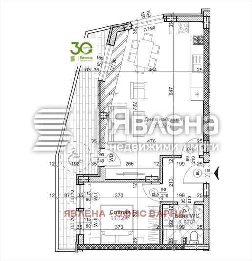 Продава 2-СТАЕН, гр. Варна, Левски 1, снимка 2 - Aпартаменти - 48685106