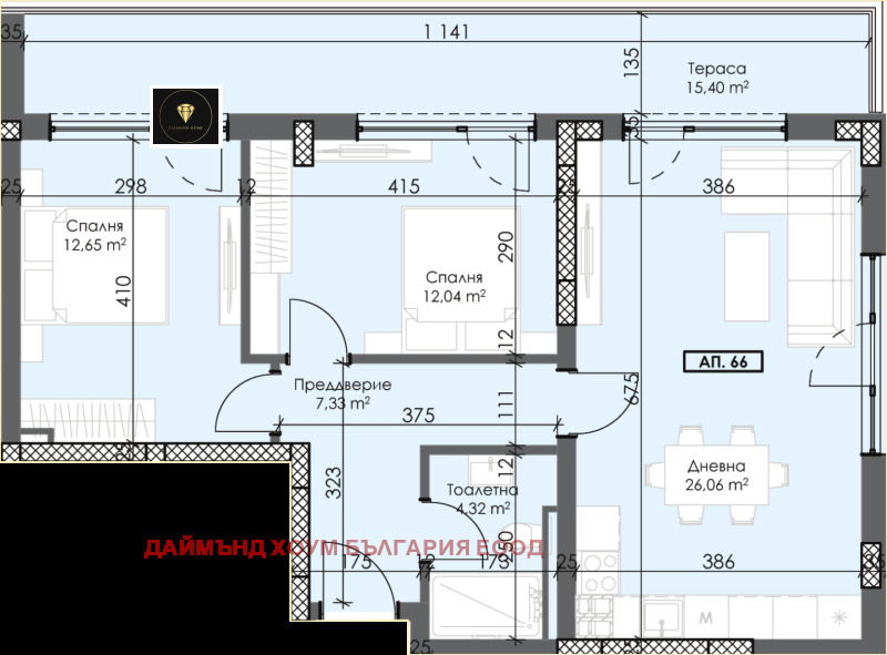 In vendita  2 camere da letto Plovdiv , Trakiia , 109 mq | 80280550 - Immagine [2]