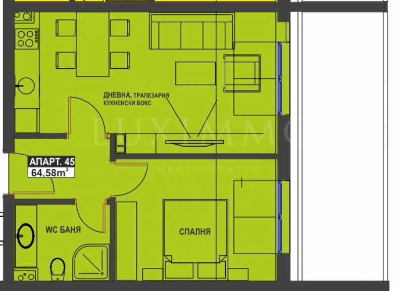 Продава 2-СТАЕН, гр. Бургас, Братя Миладинови, снимка 2 - Aпартаменти - 48324183