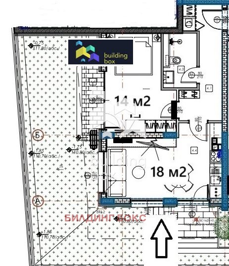 Myytävänä  1 makuuhuone Varna , Izgrev , 63 neliömetriä | 69038994 - kuva [2]