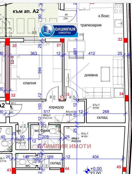 In vendita  1 camera da letto Ruse , Tsentar , 85 mq | 97797371