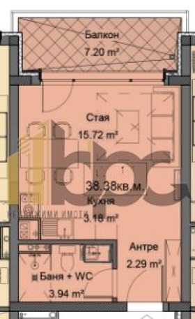 Til salg  Studie Sofia , m-t Kambanite , 46 kvm | 23728117 - billede [3]