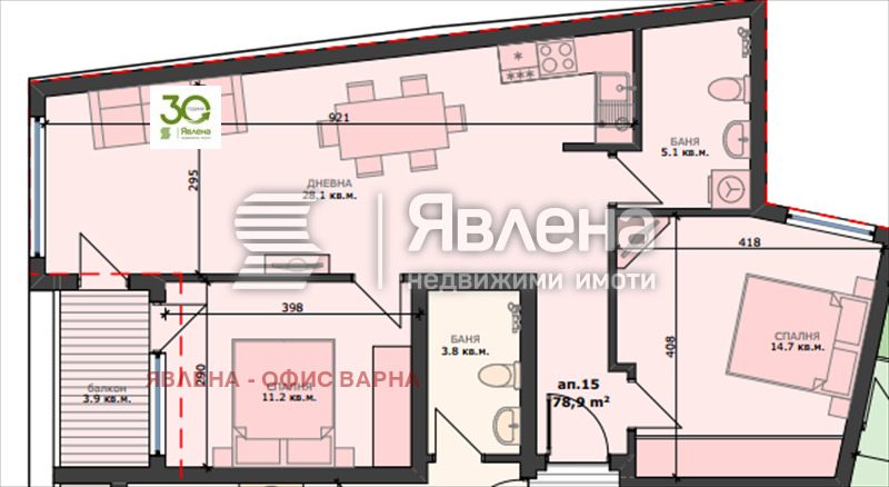 Продава 3-СТАЕН, гр. Варна, Погреби, снимка 2 - Апартаменти - 54705095