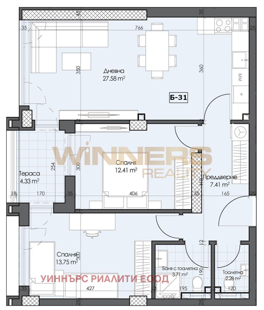 Продава 2-СТАЕН, гр. Пловдив, Гагарин, снимка 2 - Апартаменти - 53968069