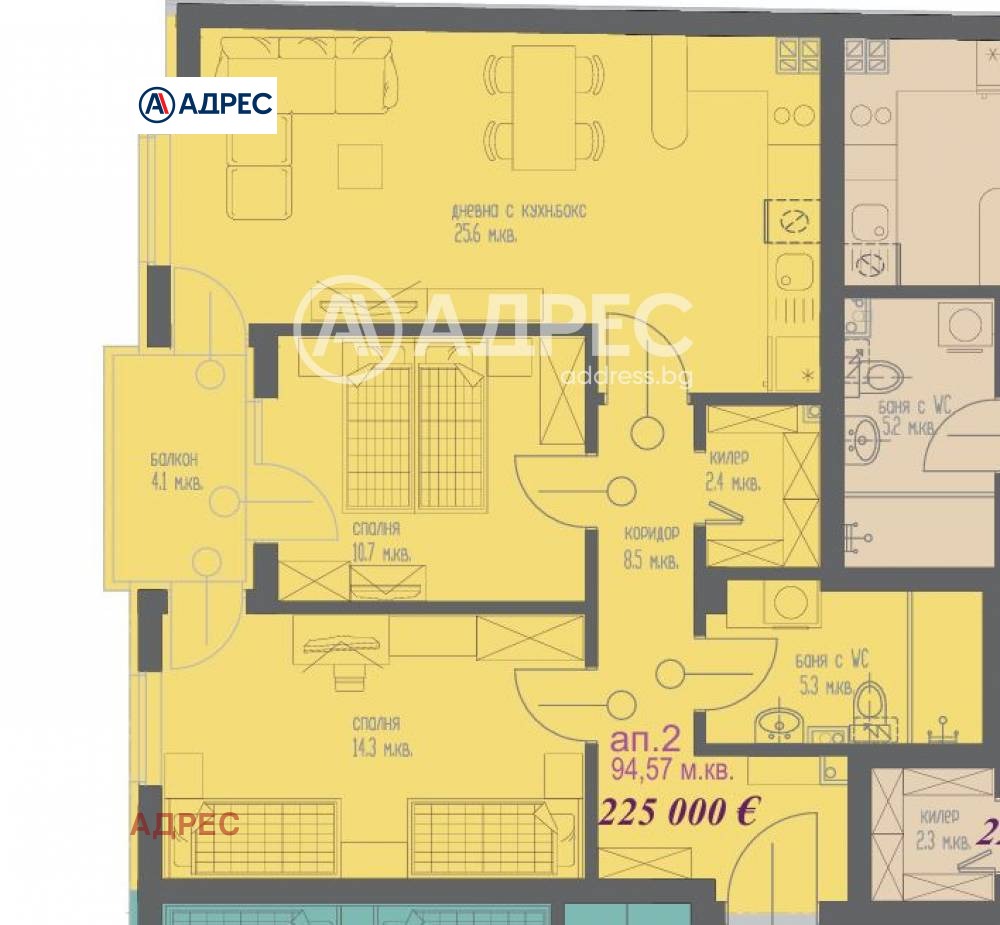 Продава 3-СТАЕН, гр. Варна, Център, снимка 3 - Апартаменти - 52606949