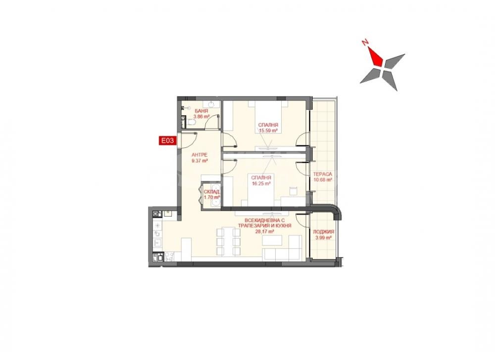Продава 3-СТАЕН, гр. София, Манастирски ливади, снимка 4 - Апартаменти - 55810853