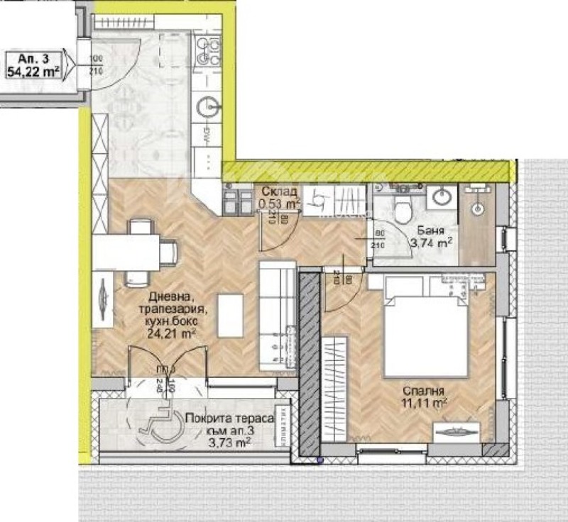 Продава 2-СТАЕН в град София, Люлин 8 - 63 кв.м / 129 970 € » 254 199.23 лв., ИМОТЕКА