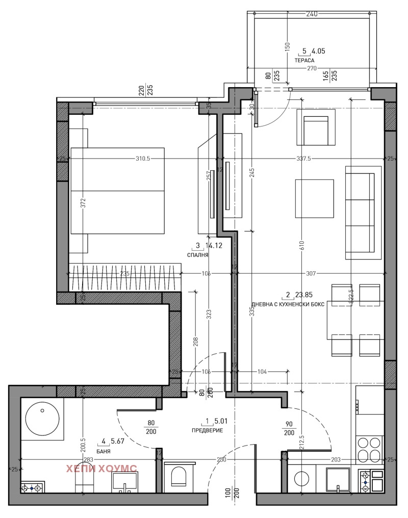 Продава 2-СТАЕН, гр. София, Малинова долина, снимка 2 - Aпартаменти - 47511324