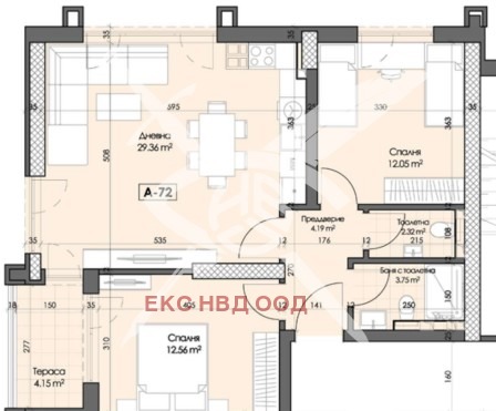 Продава  3-стаен, град Пловдив, Кършияка •  119 735 EUR • ID 85323302 — holmes.bg - [1] 