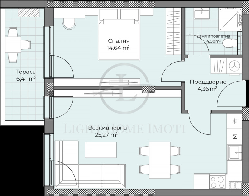 In vendita  1 camera da letto Plovdiv , Ostromila , 73 mq | 53819141 - Immagine [5]
