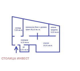 2-стаен град Русе, Център 1