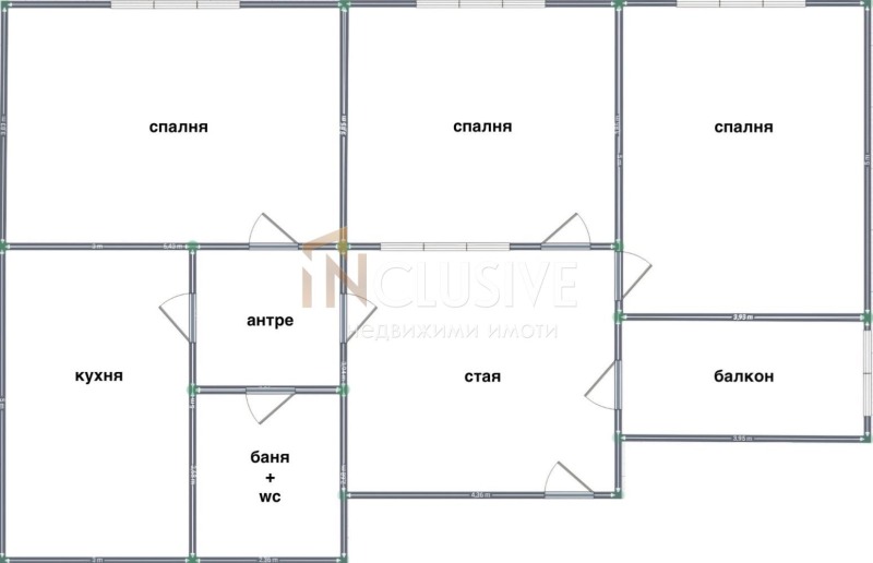 Продава 3-СТАЕН, гр. София, Оборище, снимка 3 - Апартаменти - 53410140