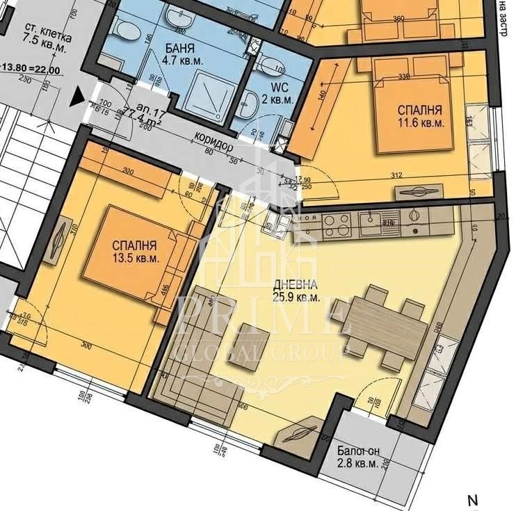 Продава 3-СТАЕН, гр. Варна, Аспарухово, снимка 9 - Апартаменти - 54404953