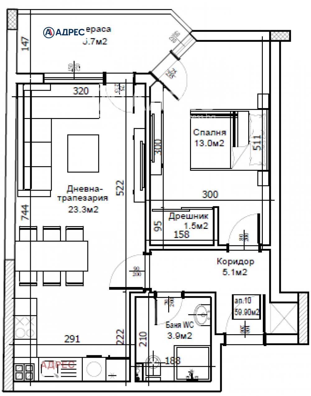 Продава 2-СТАЕН, гр. Варна, Завод Дружба, снимка 4 - Апартаменти - 55985134