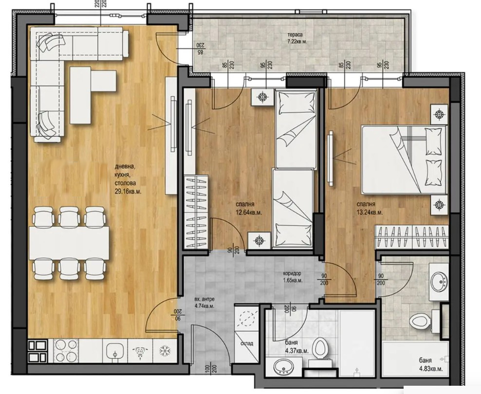 Продава 3-СТАЕН, гр. Пловдив, Западен, снимка 2 - Апартаменти - 49823649
