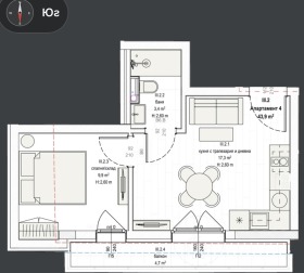 2-СТАЕН, 58 m2