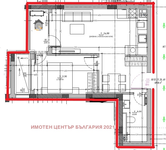 Προς πώληση  1 υπνοδωμάτιο Σοφηια , Στυδεντσκη γραδ , 60 τ.μ | 70548349 - εικόνα [6]