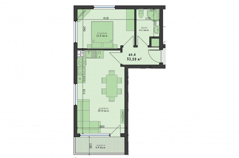 Продава 2-СТАЕН в град Варна, Възраждане 4 - 64 кв.м / 100 300 € » 196 169.75 лв., ИМОТИ ПРЕМИЕР