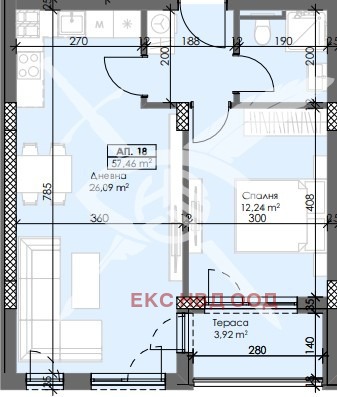 Til salg  1 soveværelse Plovdiv , Trakiya , 70 kvm | 69303467