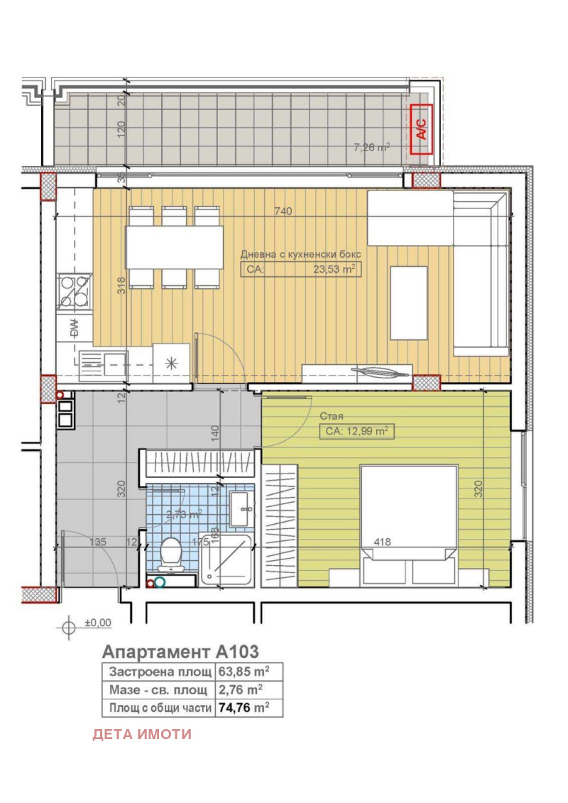 Продава 2-СТАЕН, гр. София, Павлово, снимка 2 - Aпартаменти - 48418920