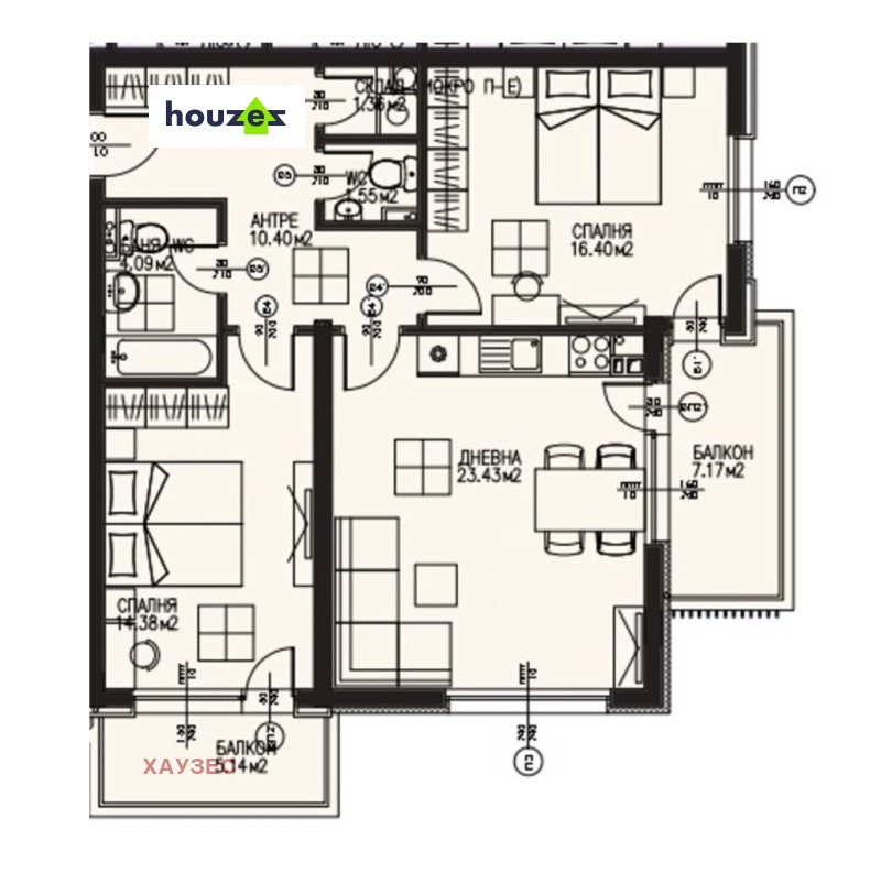 Продава 3-СТАЕН, гр. София, Драгалевци, снимка 1 - Aпартаменти - 49388606