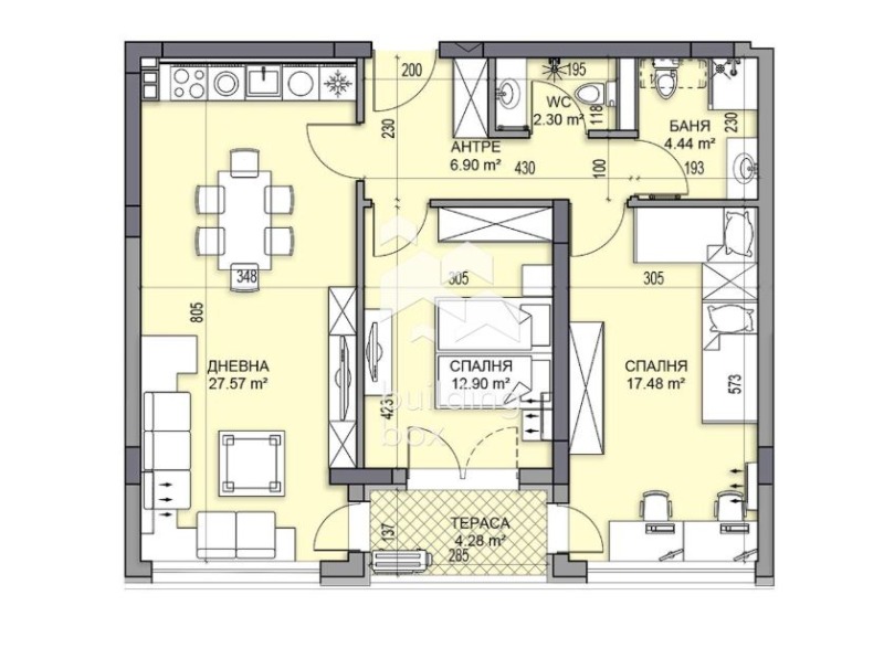 Продава 3-СТАЕН, гр. Пловдив, Гагарин, снимка 2 - Апартаменти - 53412814