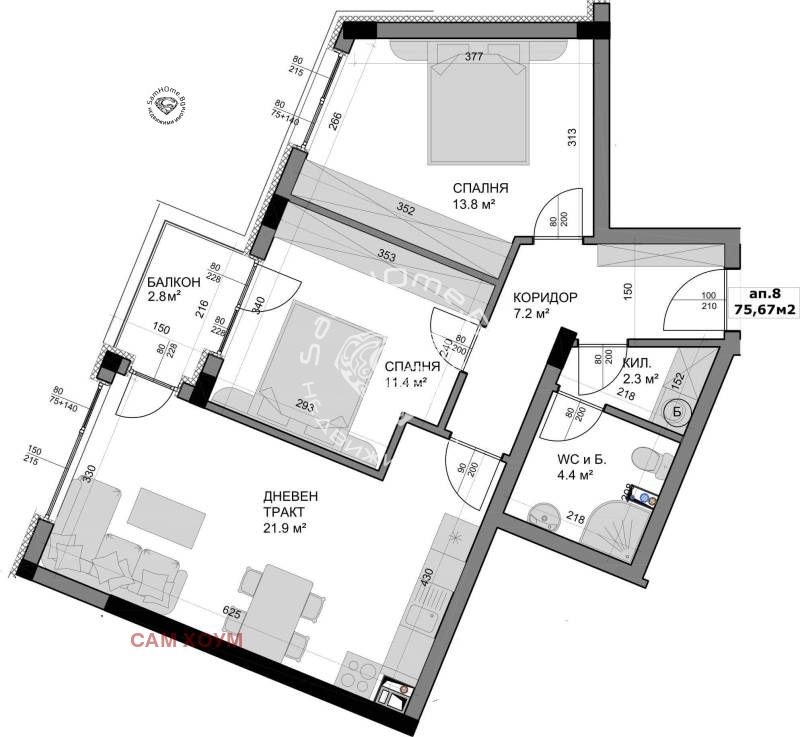 Продава 3-СТАЕН, гр. Варна, Владислав Варненчик 1, снимка 1 - Aпартаменти - 49445821