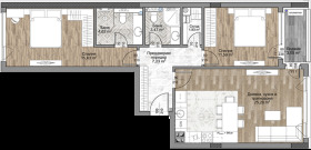 2 Schlafzimmer Mladost 4, Sofia 4