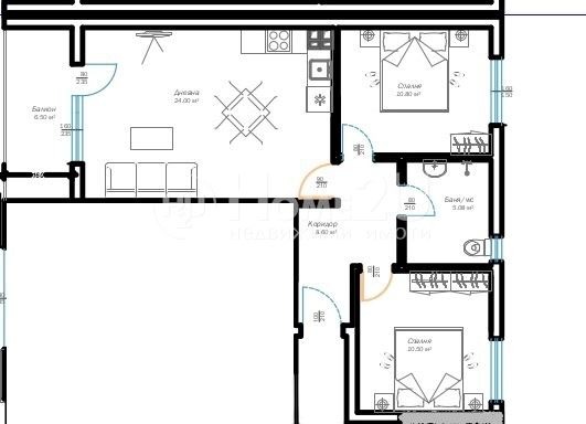 Продава 3-СТАЕН, гр. Варна, м-т Пчелина, снимка 3 - Апартаменти - 52771593