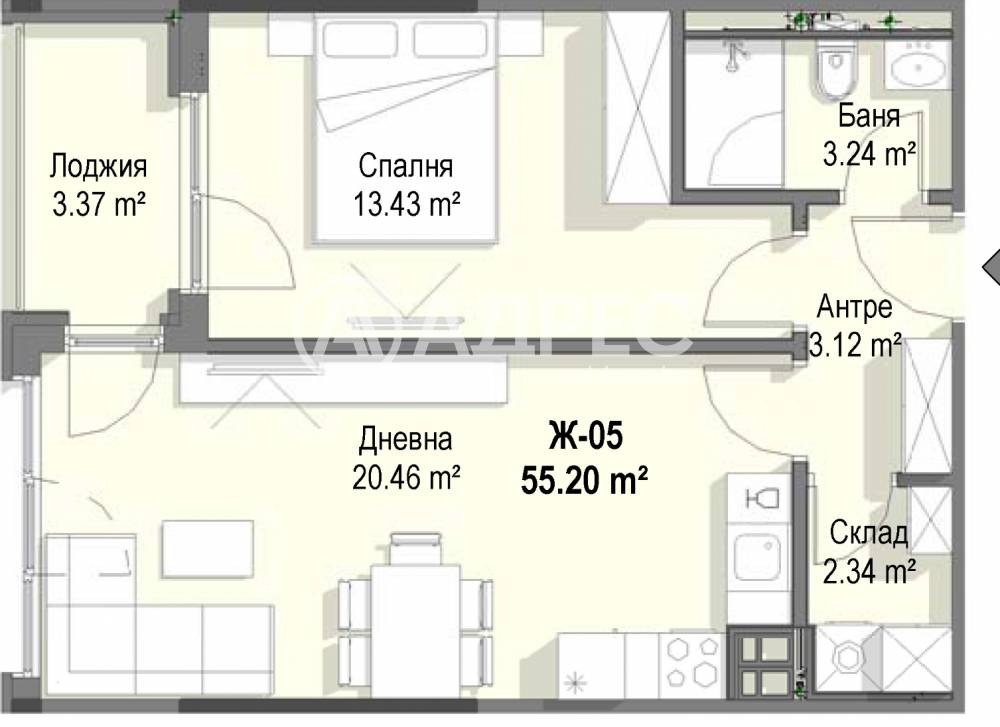 Продава 2-СТАЕН, гр. София, Кръстова вада, снимка 4 - Апартаменти - 54110968