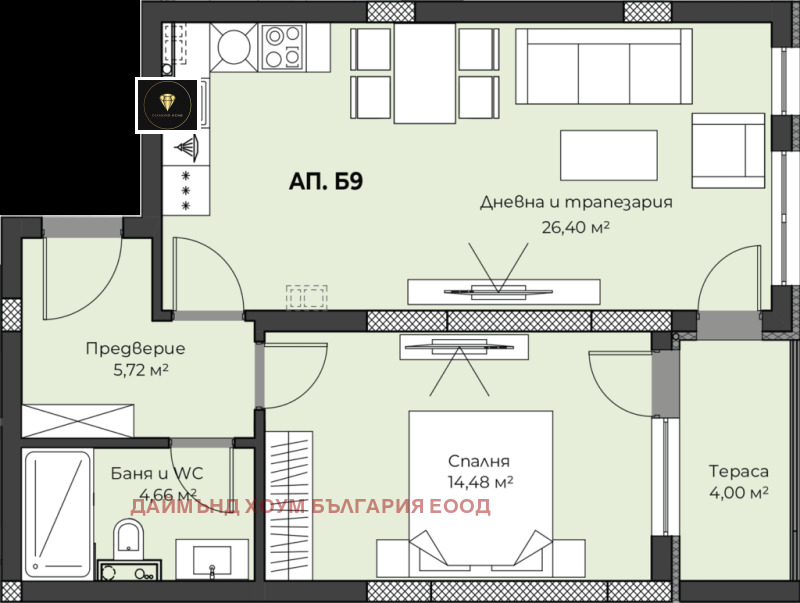 Продава 2-СТАЕН, гр. Пловдив, Пещерско шосе, снимка 2 - Aпартаменти - 48414118