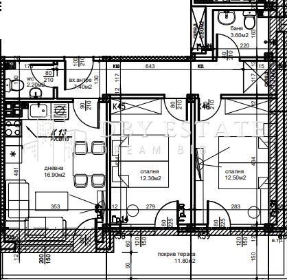 Продается  2 спальни Пловдив , Остромила , 88 кв.м | 95798732 - изображение [2]