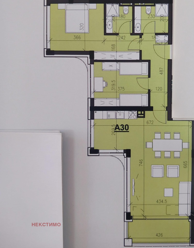 Satılık  2 yatak odası Plovdiv , Karşiyaka , 121 metrekare | 15292879