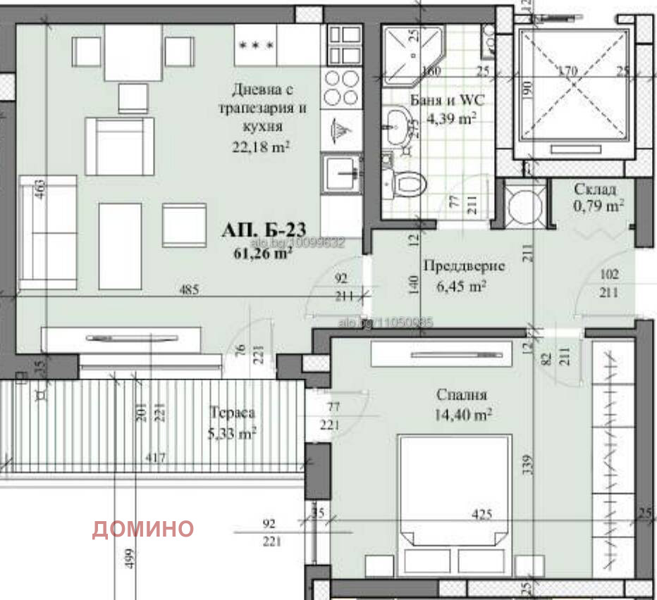 Продава 2-СТАЕН, гр. Пловдив, Христо Смирненски, снимка 16 - Апартаменти - 48134794