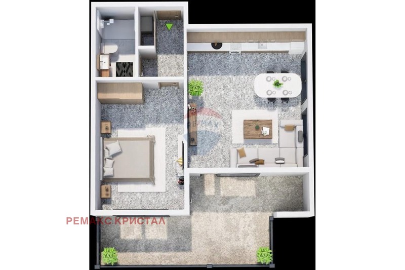 Продава 2-СТАЕН в град Пловдив, Прослав - 99 кв.м / 142 313 € » 278 340.03 лв., РЕМАКС КРИСТАЛ