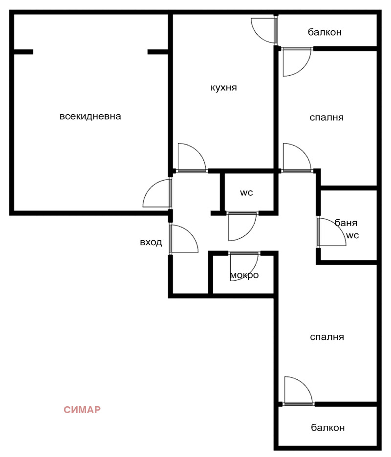 Продаја  3 спаваће собе Софија , Лагера , 99 м2 | 86769301 - слика [14]