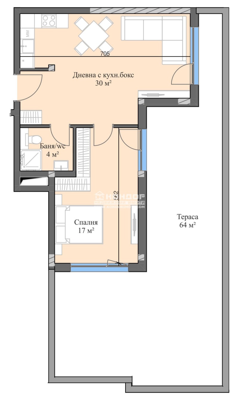 На продаж  1 спальня Пловдив , Кършияка , 138 кв.м | 82530467 - зображення [2]