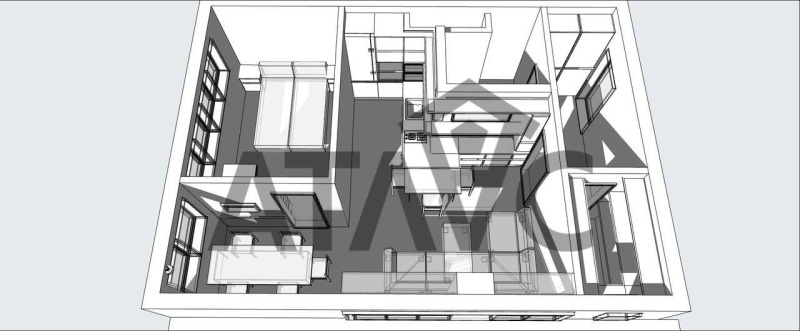 For Sale  1 bedroom Plovdiv , Trakiya , 53 sq.m | 74597160 - image [9]