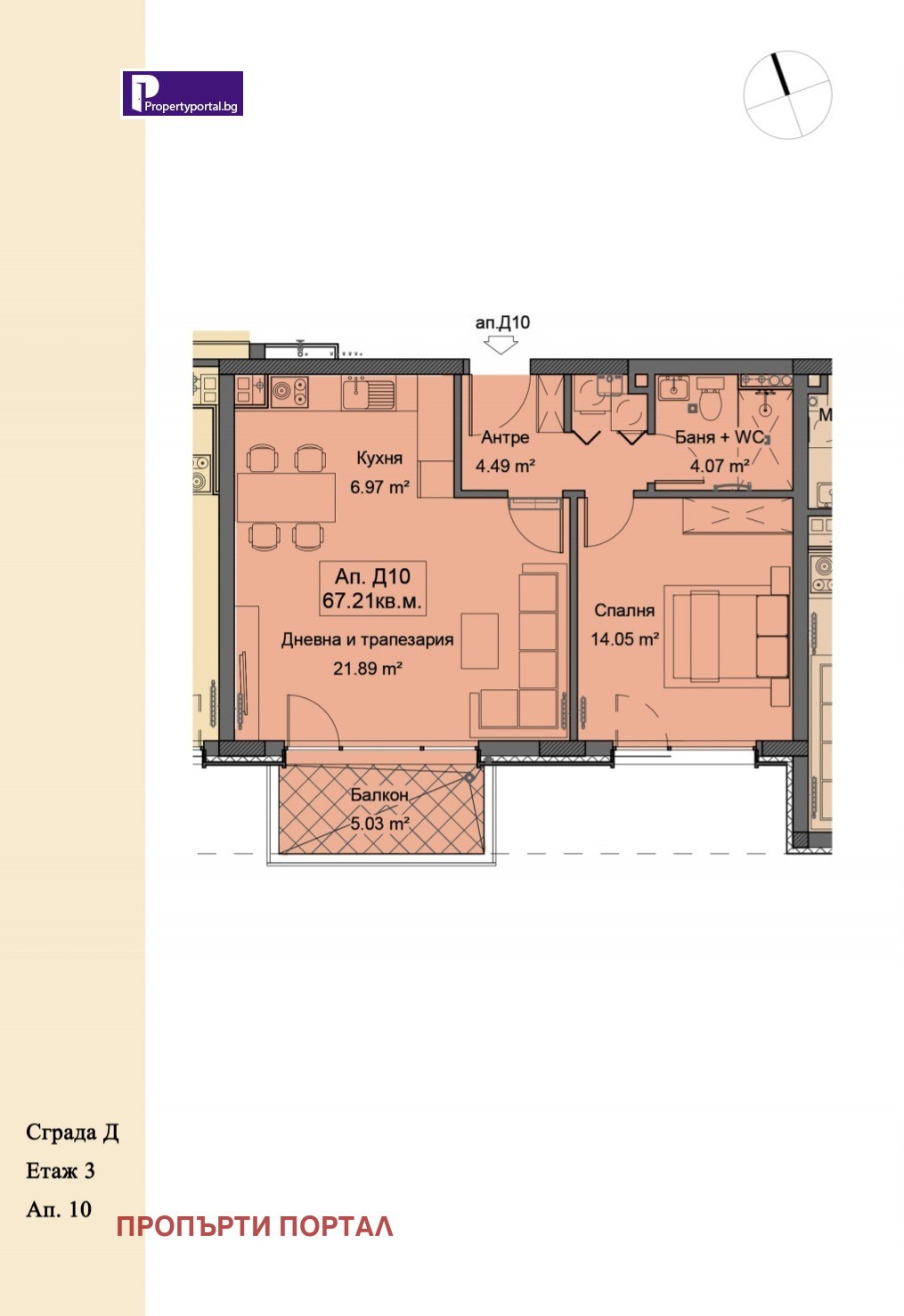 Продава 2-СТАЕН, гр. София, Симеоново
