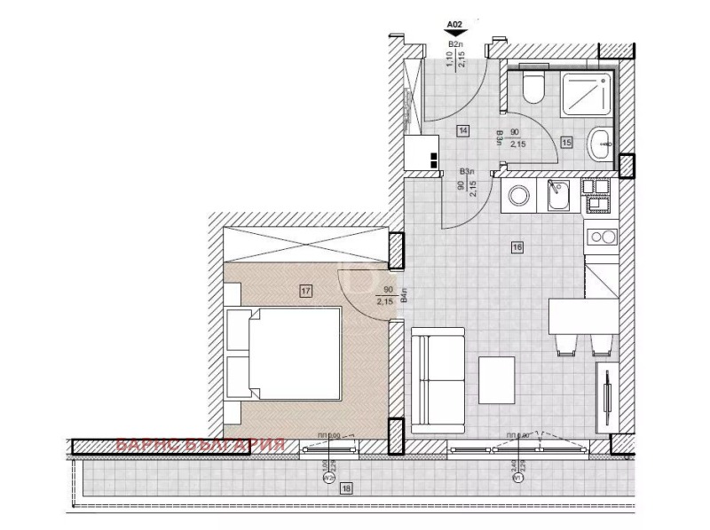 Продава 2-СТАЕН, гр. София, Стрелбище, снимка 2 - Апартаменти - 53526669