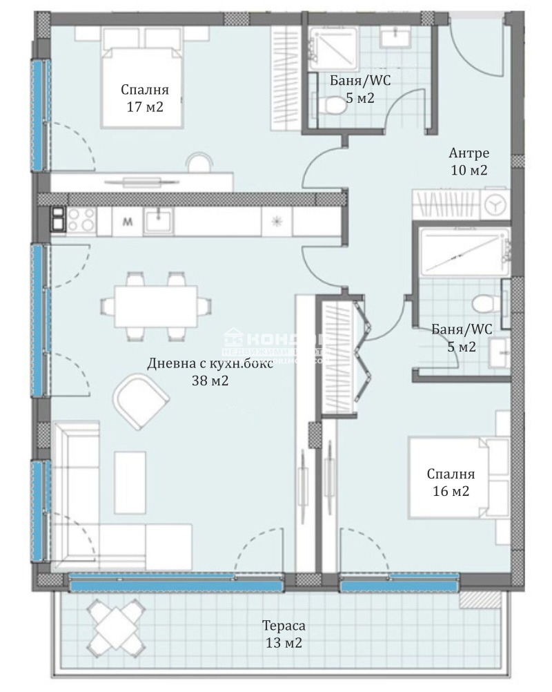 Eladó  2 hálószobás Plovdiv , Ostromila , 141 négyzetméter | 27714850 - kép [4]